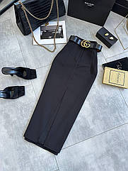 Жіноча стильна довга спідниця з костюмки Розміри 42- 46