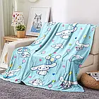 Плюшевий плед ковдра покривало Сіннаморолл Куромі Sanrio Cinnamoroll 150х200 см, фото 4