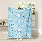 Плюшевий плед ковдра покривало Сіннаморолл Куромі Sanrio Cinnamoroll 150х200 см, фото 3