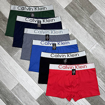 Труси чоловічі боксери бавовна Calvin Klein 17 Silver, асорті, розмір M (46-48), 013012