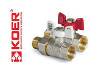 Кран кульовий KOER 3/4" вн-нр з американкою PN40 бар