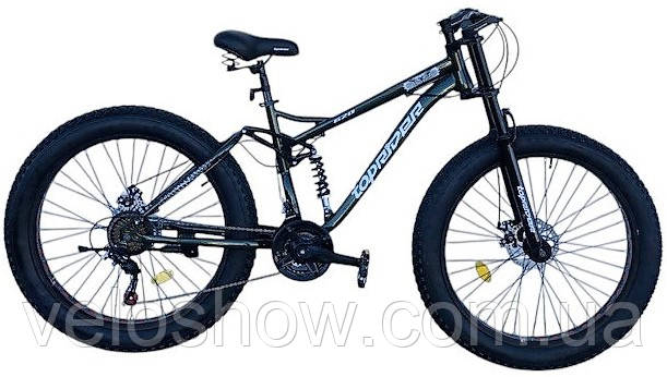 Двопідвісний фетбайк 26/4.0 Panther позашляховик (fatbike) (2025) Toprider 620 хакі