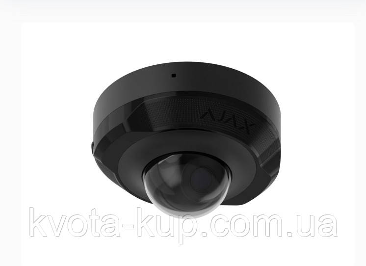 Дротова охоронна IP-камера Ajax DomeCam Mini (8 Mp/4 mm) Black, фото 1