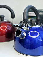 Чайник зі свистком Rainberg RB-625 3 л для газової плити, електроплити з неіржавкої сталі зручний на кухню