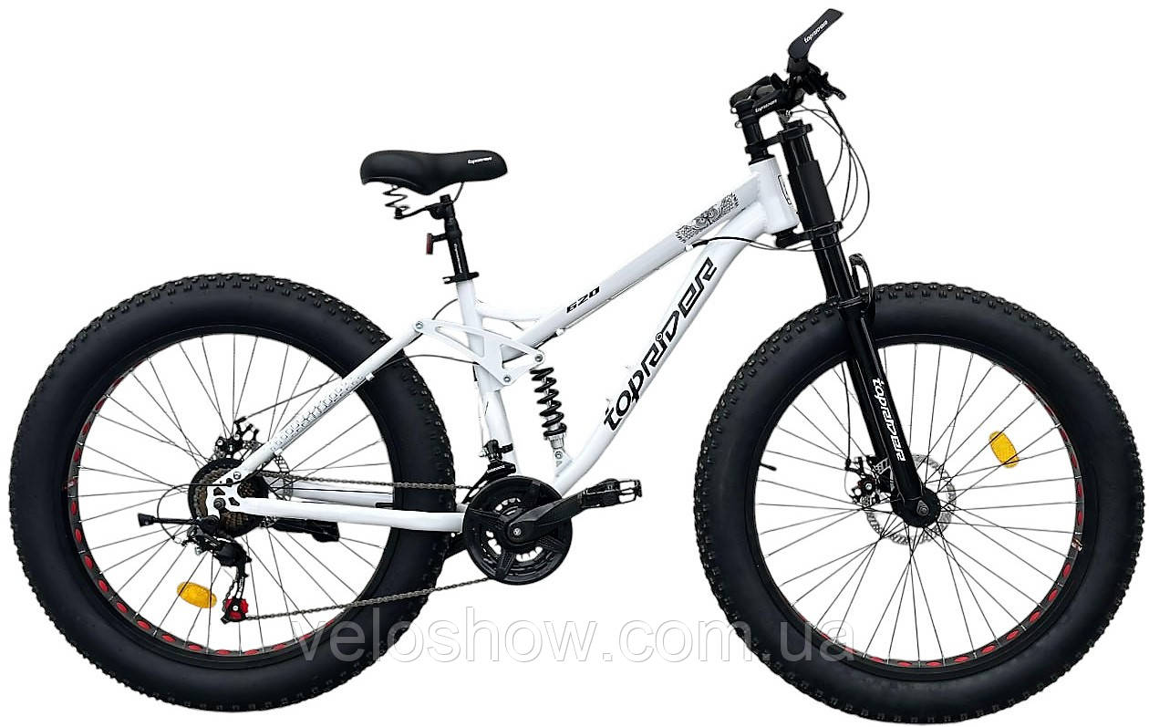 Двопідвісний фетбайк 26/4.0 Panther позашляховик (fatbike) білий (2025)