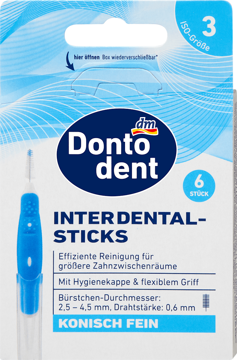 Зубні йоршики Dontodent (0.6 мм ISO 3) 6 шт, фото 1