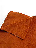 Рушник банний крупний однотонний з мікрофібри (теракотовий) 160х90 см., фото 4