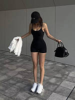 Стильний жіночий спортивний комбінезон оверсайз для прогулянок і тренувань щільний мікродайвінг