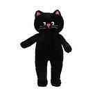 М'яка плюшева іграшка товстий Кіт Батон 60см чорний, фото 3