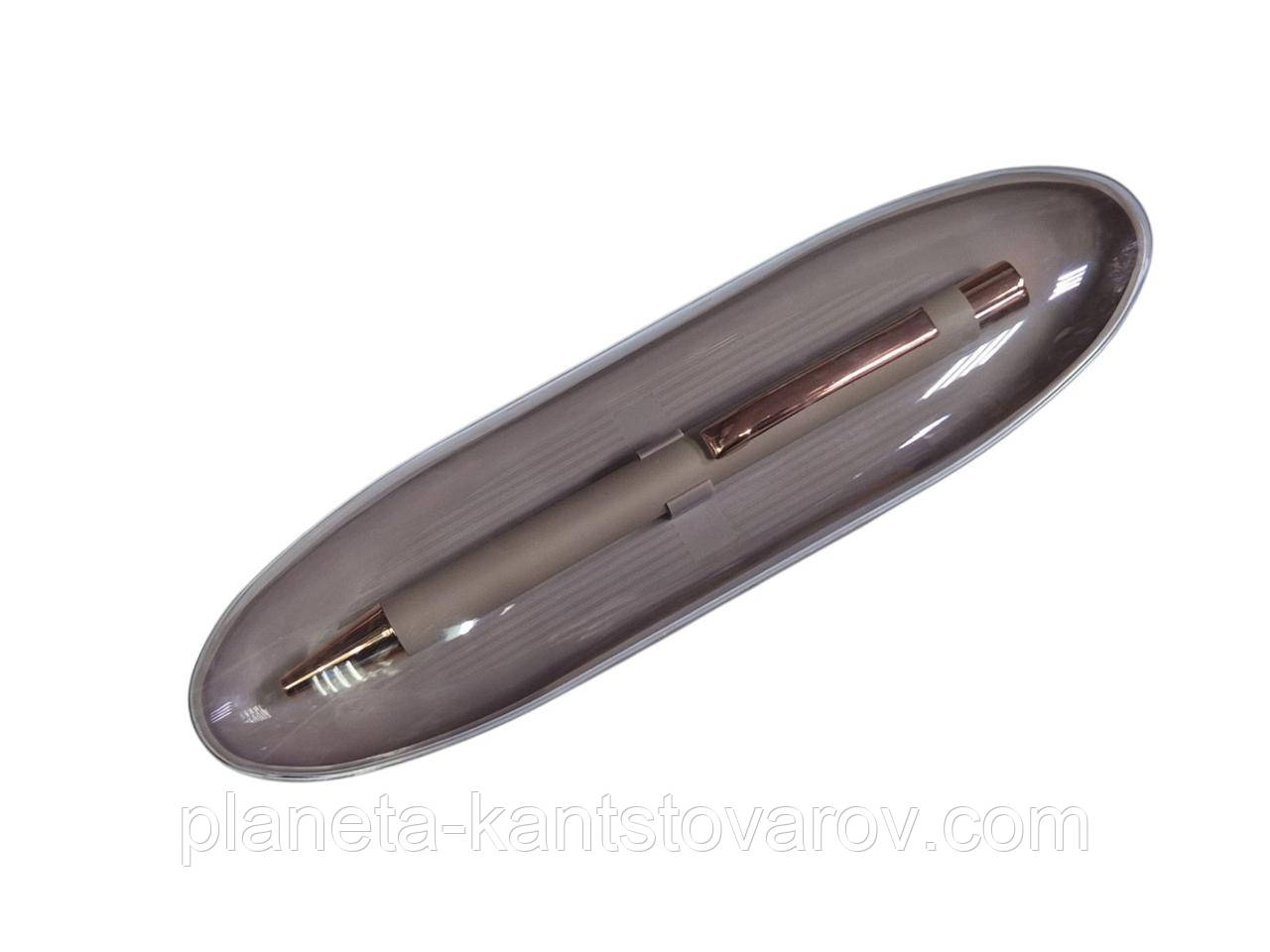 Ручка A PLUS A-920 кулькова, автоматична (в пластик. футлярі) Бежева