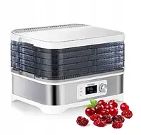 Сушарка для овочів та фруктів Rospec 400W  FD-1200E 5 рівнів чорна