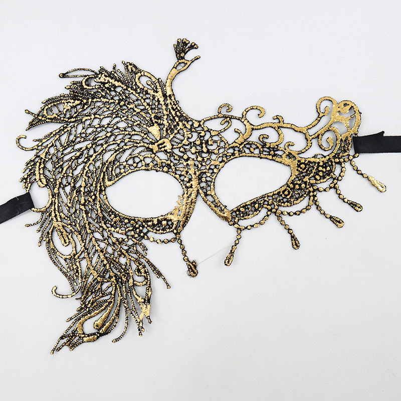 Маска театральна Павич one size золотистий, фото 1