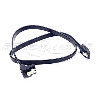 Кабель SATA-DATA 3.0 для HDD, 0.35 м кутовий з засувками, фото 2