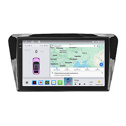 Штатна магнітола Lesko для Skoda Octavia III (A7) 2013-2017 екран 10" 4/64 QLED CarPlay 4G Wi-Fi GPS 360