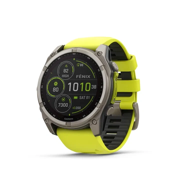 Garmin Fenix 8 Solar 51mm Sapphire Titanium With An Amp Yellow and Graphite Silicone Band 010-02907-21 Розумний годинник, фото 1