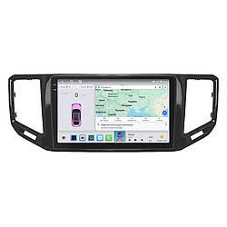 Штатна магнітола Lesko для Volkswagen Teramont I Рестайлінг 2021-н.в. екран 10" 4/64 QLED CarPlay 4G Wi-Fi