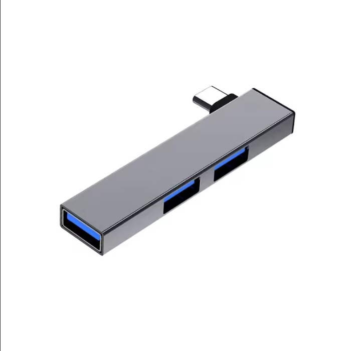Розгалужувач Type-C на USB 3.0 HUB USB-хаб на 4 порти, металевий