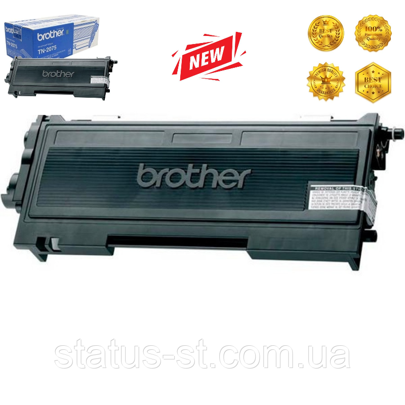 Картридж Brother TN-2075 для принтера Brother DCP-7010R, DCP-7025R, FAX-2920R, HL-2030R аналог