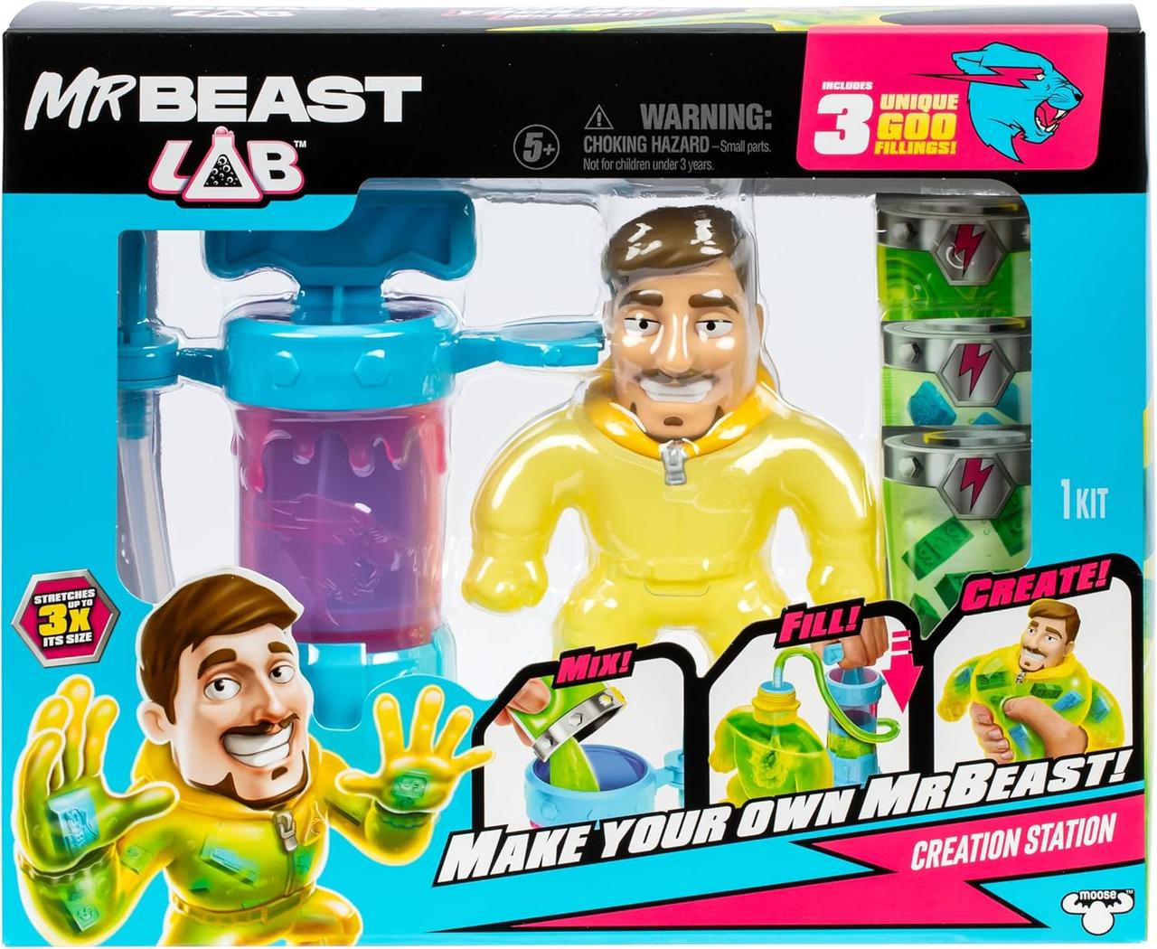Набір для створення еластичної фігурки MrBeast Lab