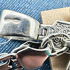 Чоловічий комплект масивний кулон ЗСУ Козак Характерник та ланцюжок подвійний якір 925 проба, фото 9