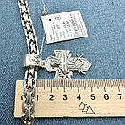 Чоловічий комплект масивний кулон ЗСУ Козак Характерник та ланцюжок подвійний якір 925 проба, фото 5