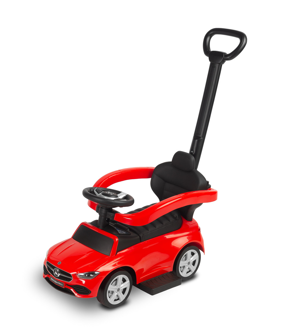 Машинка для катання Caretero (Toyz) Mercedes C-CLASS з батьківською ручкою Red