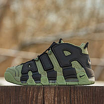Чоловічі Кросівки Nike Air More Uptempo Khaki Black / Найк Аїр Мор Аптемпо Хакі з Чорним, фото 5