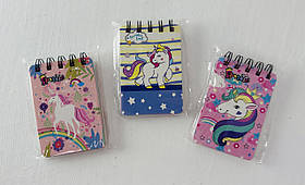 Блокнот А7 Єдиноріг На спіралі 54 листа Тверда обл (137637)