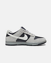Чоловічі Кросівки Nike SB Dunk Low Grey Black White / Найк СБ Данк Низькі Сірі з Чорним та Білим, фото 4
