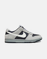 Чоловічі Кросівки Nike SB Dunk Low Grey Black White / Найк СБ Данк Низькі Сірі з Чорним та Білим, фото 3