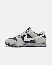 Чоловічі Кросівки Nike SB Dunk Low Grey Black White / Найк СБ Данк Низькі Сірі з Чорним та Білим, фото 5