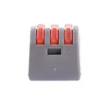 Клемa швидкого монтажу 3 х 2.5 / 4 мм2, 32 А (Ваго/Wago) 222-413 РСТ-213. Негорючий. Набір 53 шт. у кейсі, фото 9