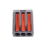 Клемa швидкого монтажу 3 х 2.5 / 4 мм2, 32 А (Ваго/Wago) 222-413 РСТ-213. Негорючий. Набір 53 шт. у кейсі, фото 4