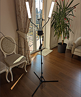 LED лампа подвійна 45W зі штативом 2.1 метр