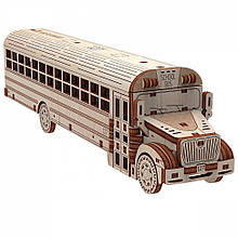 Дерев'яний 3D конструктор "Шкільний автобус" 10107,107 деталей