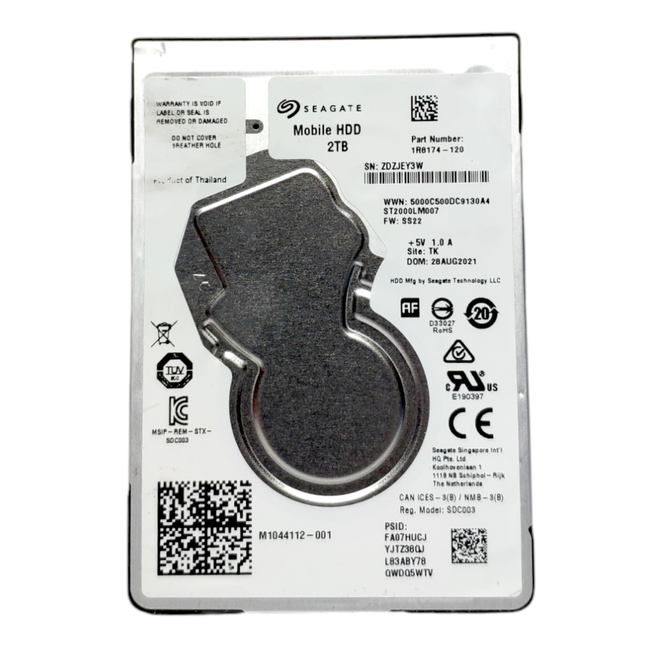 Жорсткий диск HDD HDD 2TB 5400rpm 128MB SATA III 2.5 Slim Seagate ST2000LM007