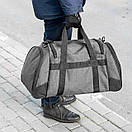 Дорожня спортивна сумка Anta Gray для тренувань та поїздок на 47 літрів сірого кольору, фото 3