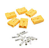 Конектор, роз'єм Леонардо 600 вольтів 50 ампер комплект 2 шт. жовтий, фото 6