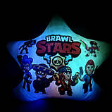 Подушка нічник Brawl Stars — м'яка іграшка 2в1 Бравл Стар, фото 7