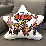 Подушка нічник Brawl Stars — м'яка іграшка 2в1 Бравл Стар, фото 4