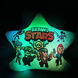 Подушка нічник Brawl Stars — м'яка іграшка 2в1 Бравл Стар, фото 5