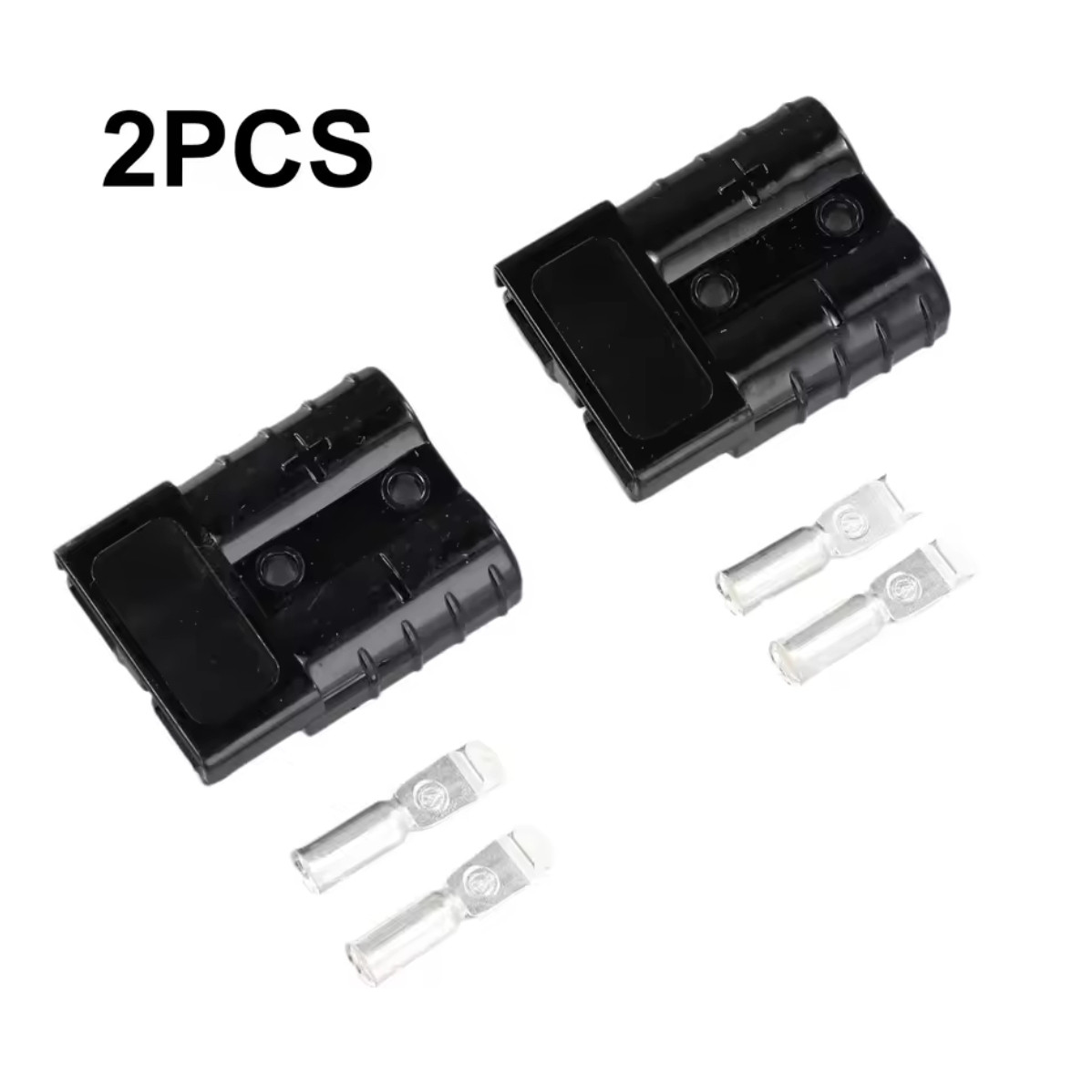 Конектор, роз'єм Леонардо 600 вольтів 50 ампер комплект 2 шт. чорний, фото 1