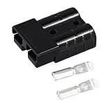 Конектор, роз'єм Леонардо 600 вольтів 50 ампер комплект 2 шт. чорний, фото 5