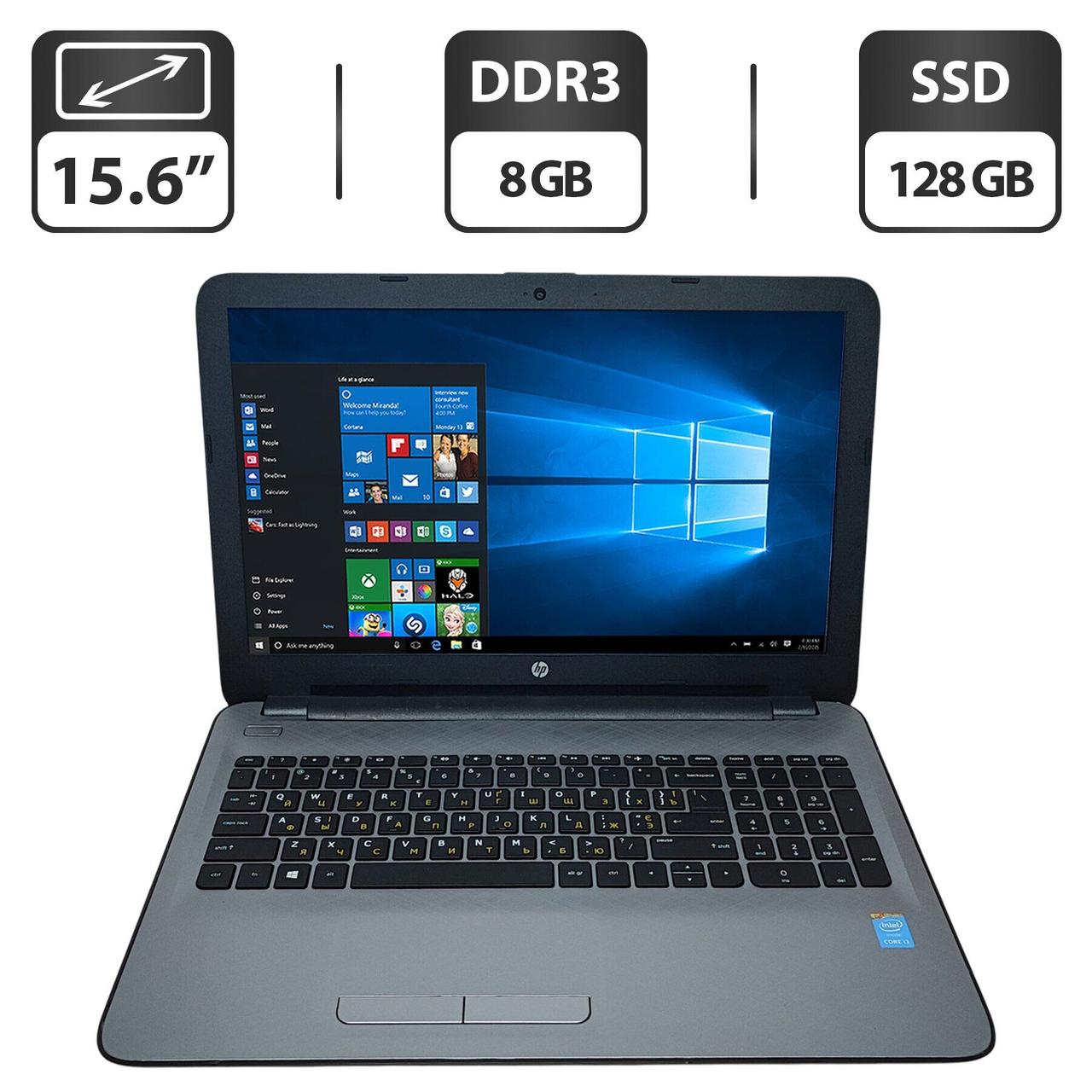 Ноутбук HP 15-ac121nd/ 15.6" (1366x768)/ Core i3-5005U/ 8 GB RAM/ 128 GB SSD/ HD 5500