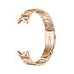 Комплект ремінців для фітнес-браслету Xiaomi Mi Band 8,9,10 Bead design Silver-Rose gold, фото 5