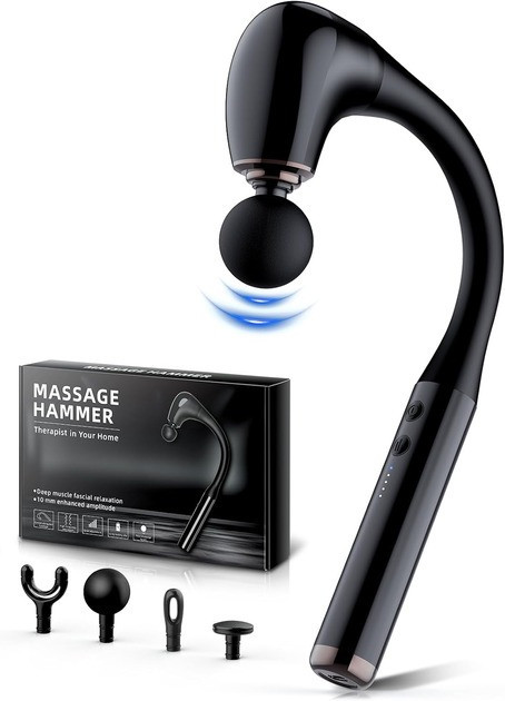 Перкусійний масажер для м'язів тіла ручний ударний масажер для спини JA-G4