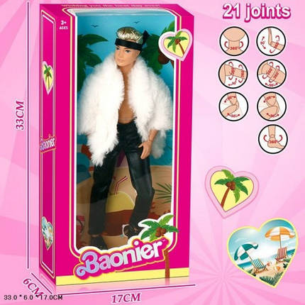 Лялька хлопець 29см Baonier JJ8764-4Q в коробці р.33х6х17см, фото 1