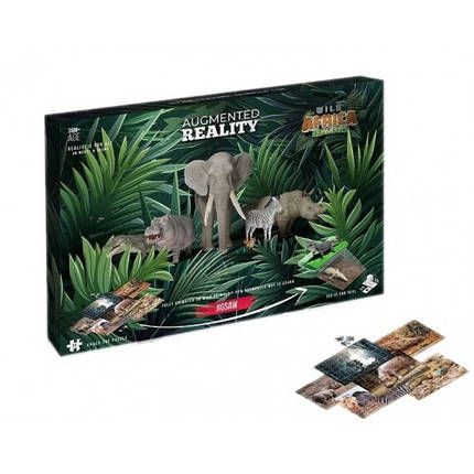 Гра - пазли Тварини 659 оживаючі з інтерактивним додатком 54дет. 6шт.в кор.р.28.4х3.4х18.8см, фото 1