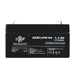 Акумулятор AGM LPM 6V - 1.3 Ah