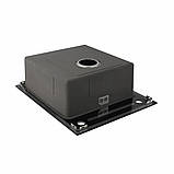 Кухонна скляна мийка Germece Handmade Black Glass (600х510х200), фото 4